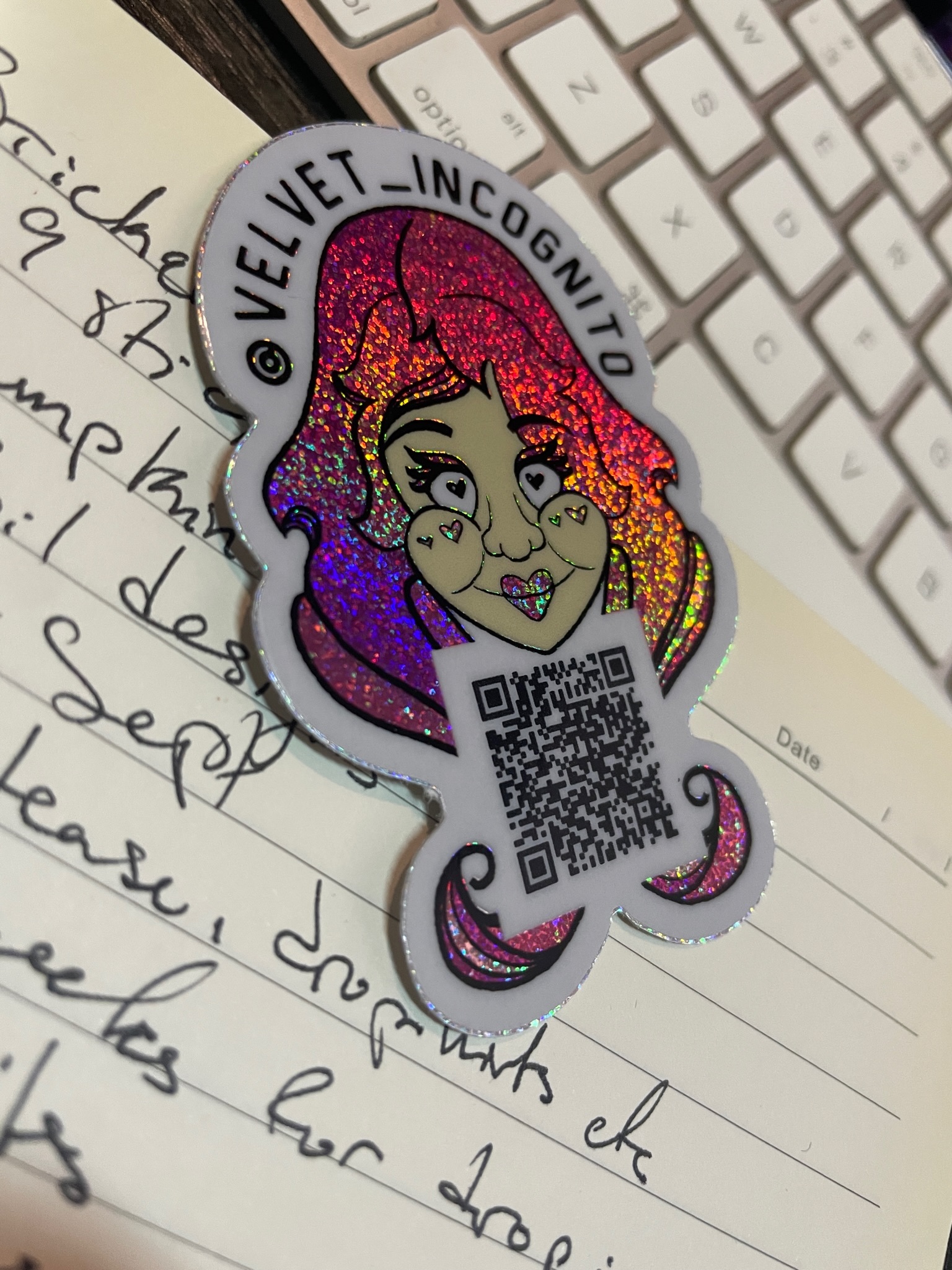 Custom stickers for Velvet Incognito